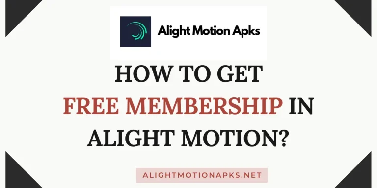 How to Get Free Membership in Alight Motion?